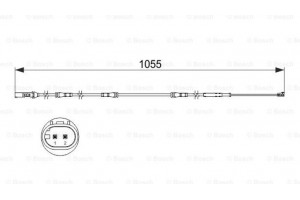 Bosch Προειδοπ. επαφή, Φθορά Υλικού Τριβής Των Φρένων - 1 987 473 508
