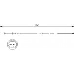 Bosch Προειδοπ. επαφή, Φθορά Υλικού Τριβής Των Φρένων - 1 987 473 511