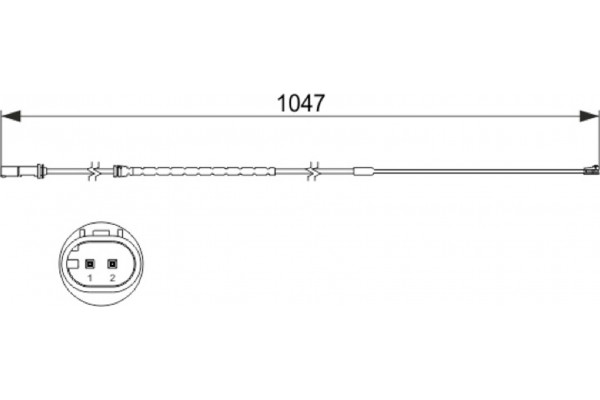 Bosch Προειδοπ. επαφή, Φθορά Υλικού Τριβής Των Φρένων - 1 987 473 512 Bosch Προειδοπ. επαφή, Φθορά Υλικού Τριβής Των Φρένων - 1 987 473 512