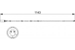Bosch Προειδοπ. επαφή, Φθορά Υλικού Τριβής Των Φρένων - 1 987 473 517