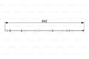 Bosch Προειδοπ. επαφή, Φθορά Υλικού Τριβής Των Φρένων - 1 987 473 544