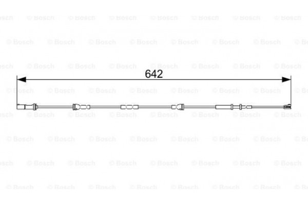 Bosch Προειδοπ. επαφή, Φθορά Υλικού Τριβής Των Φρένων - 1 987 473 544