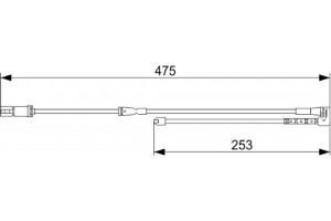 Bosch Προειδοπ. επαφή, Φθορά Υλικού Τριβής Των Φρένων - 1 987 473 548