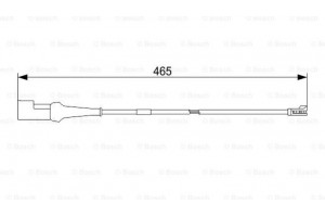 Bosch Προειδοπ. επαφή, Φθορά Υλικού Τριβής Των Φρένων - 1 987 473 573