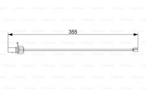 Bosch Προειδοπ. επαφή, Φθορά Υλικού Τριβής Των Φρένων - 1 987 473 559
