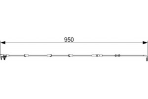 Bosch Προειδοπ. επαφή, Φθορά Υλικού Τριβής Των Φρένων - 1 987 473 564
