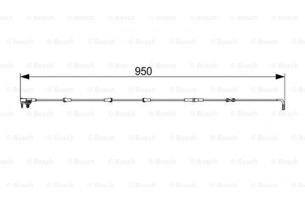 Bosch Προειδοπ. επαφή, Φθορά Υλικού Τριβής Των Φρένων - 1 987 473 564