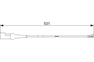 Bosch Προειδοπ. επαφή, Φθορά Υλικού Τριβής Των Φρένων - 1 987 473 574