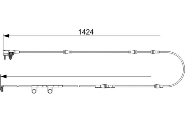 Bosch Προειδοπ. επαφή, Φθορά Υλικού Τριβής Των Φρένων - 1 987 473 581