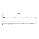 Bosch Προειδοπ. επαφή, Φθορά Υλικού Τριβής Των Φρένων - 1 987 473 581