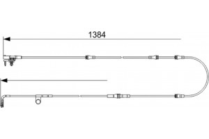 Bosch Προειδοπ. επαφή, Φθορά Υλικού Τριβής Των Φρένων - 1 987 473 582