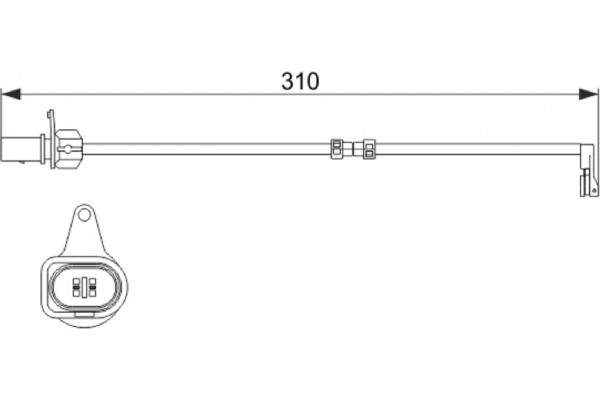 Bosch Προειδοπ. επαφή, Φθορά Υλικού Τριβής Των Φρένων - 1 987 474 506 Bosch Προειδοπ. επαφή, Φθορά Υλικού Τριβής Των Φρένων - 1 987 474 506