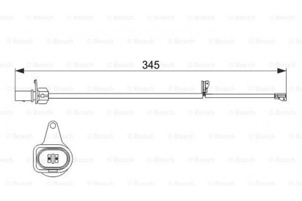 Bosch Προειδοπ. επαφή, Φθορά Υλικού Τριβής Των Φρένων - 1 987 474 507