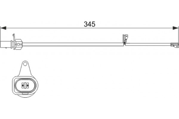 Bosch Προειδοπ. επαφή, Φθορά Υλικού Τριβής Των Φρένων - 1 987 474 507 Bosch Προειδοπ. επαφή, Φθορά Υλικού Τριβής Των Φρένων - 1 987 474 507