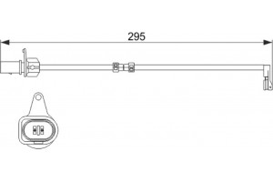 Bosch Προειδοπ. επαφή, Φθορά Υλικού Τριβής Των Φρένων - 1 987 474 508