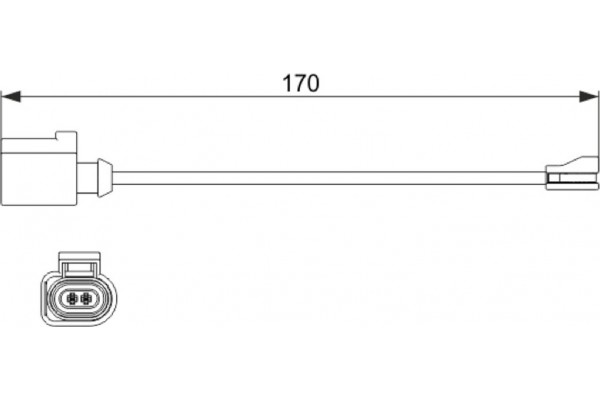Bosch Προειδοπ. επαφή, Φθορά Υλικού Τριβής Των Φρένων - 1 987 474 512 Bosch Προειδοπ. επαφή, Φθορά Υλικού Τριβής Των Φρένων - 1 987 474 512