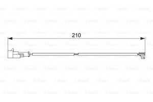 Bosch Προειδοπ. επαφή, Φθορά Υλικού Τριβής Των Φρένων - 1 987 474 520