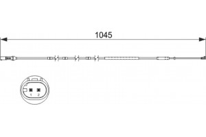 Bosch Προειδοπ. επαφή, Φθορά Υλικού Τριβής Των Φρένων - 1 987 474 551