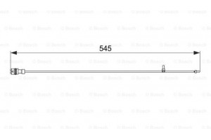 Bosch Προειδοπ. επαφή, Φθορά Υλικού Τριβής Των Φρένων - 1 987 474 561