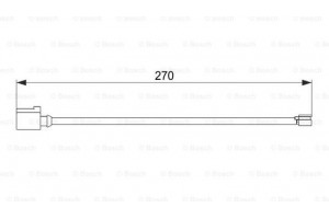 Bosch Προειδοπ. επαφή, Φθορά Υλικού Τριβής Των Φρένων - 1 987 474 564