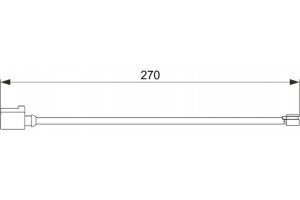 Bosch Προειδοπ. επαφή, Φθορά Υλικού Τριβής Των Φρένων - 1 987 474 564