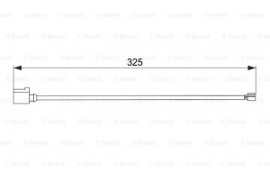 Bosch Προειδοπ. επαφή, Φθορά Υλικού Τριβής Των Φρένων - 1 987 474 567