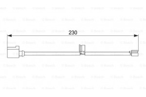 Bosch Προειδοπ. επαφή, Φθορά Υλικού Τριβής Των Φρένων - 1 987 474 569