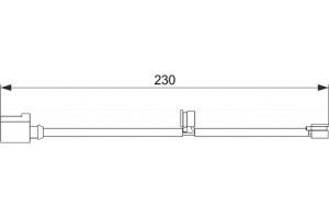 Bosch Προειδοπ. επαφή, Φθορά Υλικού Τριβής Των Φρένων - 1 987 474 569