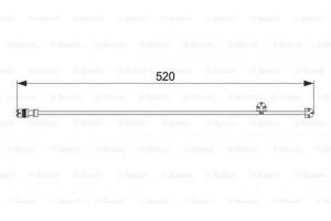 Bosch Προειδοπ. επαφή, Φθορά Υλικού Τριβής Των Φρένων - 1 987 474 571