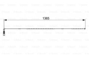Bosch Προειδοπ. επαφή, Φθορά Υλικού Τριβής Των Φρένων - 1 987 474 583