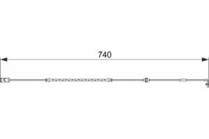 Bosch Προειδοπ. επαφή, Φθορά Υλικού Τριβής Των Φρένων - 1 987 474 587