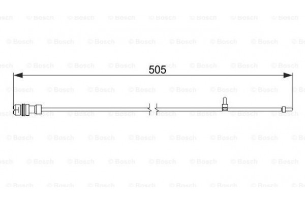 Bosch Προειδοπ. επαφή, Φθορά Υλικού Τριβής Των Φρένων - 1 987 474 593