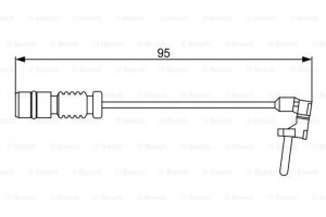 Bosch Προειδοπ. επαφή, Φθορά Υλικού Τριβής Των Φρένων - 1 987 474 901
