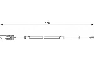 Bosch Προειδοπ. επαφή, Φθορά Υλικού Τριβής Των Φρένων - 1 987 474 925