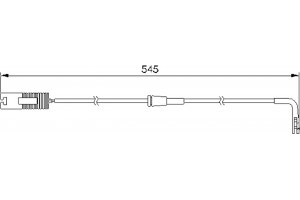 Bosch Προειδοπ. επαφή, Φθορά Υλικού Τριβής Των Φρένων - 1 987 474 940