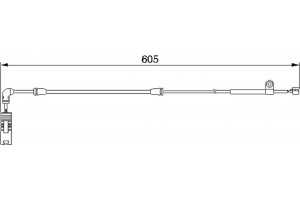 Bosch Προειδοπ. επαφή, Φθορά Υλικού Τριβής Των Φρένων - 1 987 474 943