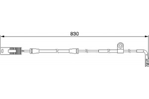 Bosch Προειδοπ. επαφή, Φθορά Υλικού Τριβής Των Φρένων - 1 987 474 958