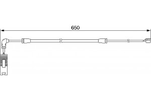 Bosch Προειδοπ. επαφή, Φθορά Υλικού Τριβής Των Φρένων - 1 987 474 960