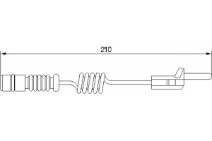 Bosch Προειδοπ. επαφή, Φθορά Υλικού Τριβής Των Φρένων - 1 987 474 969
