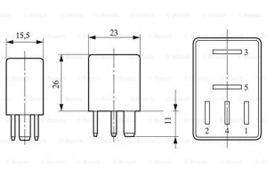 Bosch Ρελέ, Αντλία Καυσίμου - 0 332 201 107
