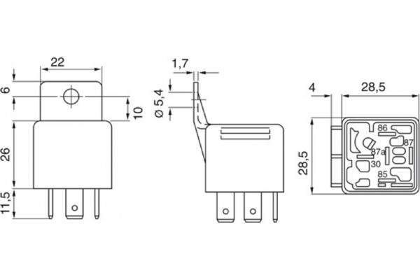 Bosch Ρελέ, ενεργοπ. Κρύας Εκκίνησης - 0 332 209 150