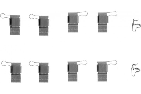 Bosch Σετ βοηθ. εξαρτημάτων, Τακάκια Φρένων - 1 987 474 364