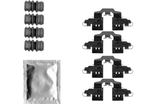 Bosch Σετ βοηθ. εξαρτημάτων, Τακάκια Φρένων - 1 987 474 484