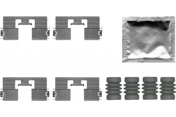 Bosch Σετ βοηθ. εξαρτημάτων, Τακάκια Φρένων - 1 987 474 747