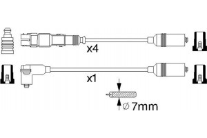 Bosch Σετ Καλωδίων Υψηλής Τάσης - 0 986 356 304