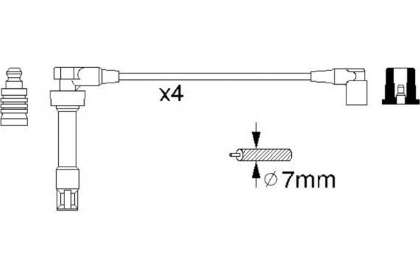 Bosch Σετ Καλωδίων Υψηλής Τάσης - 0 986 356 307