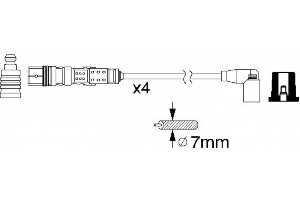 Bosch Σετ Καλωδίων Υψηλής Τάσης - 0 986 356 312