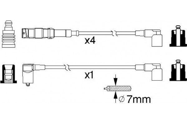 Bosch Σετ Καλωδίων Υψηλής Τάσης - 0 986 356 333