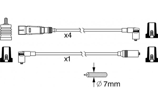 Bosch Σετ Καλωδίων Υψηλής Τάσης - 0 986 356 342