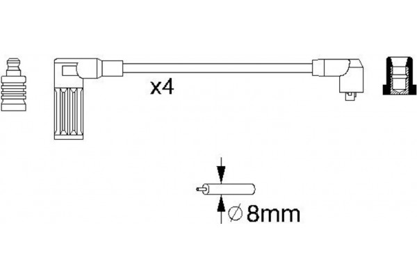 Bosch Σετ Καλωδίων Υψηλής Τάσης - 0 986 356 717